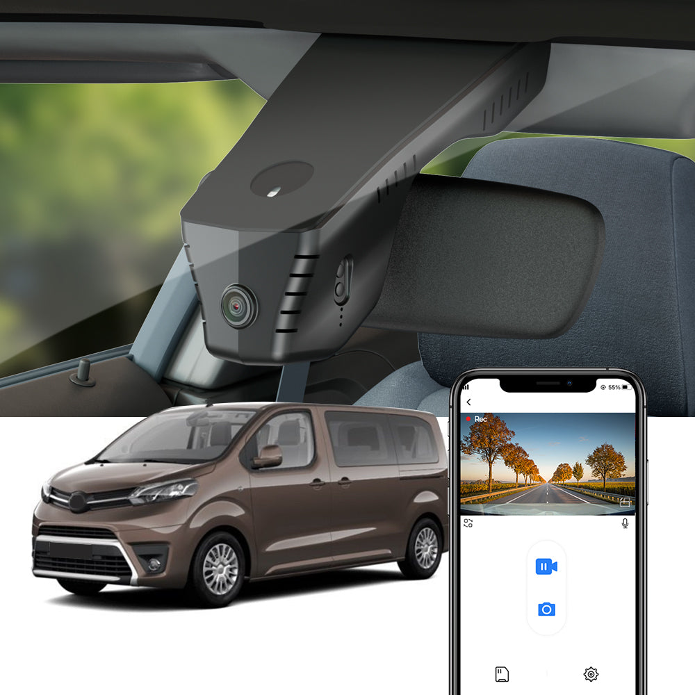 FITCAMX dashkamera – Toyota Proace Verso 2018–2020